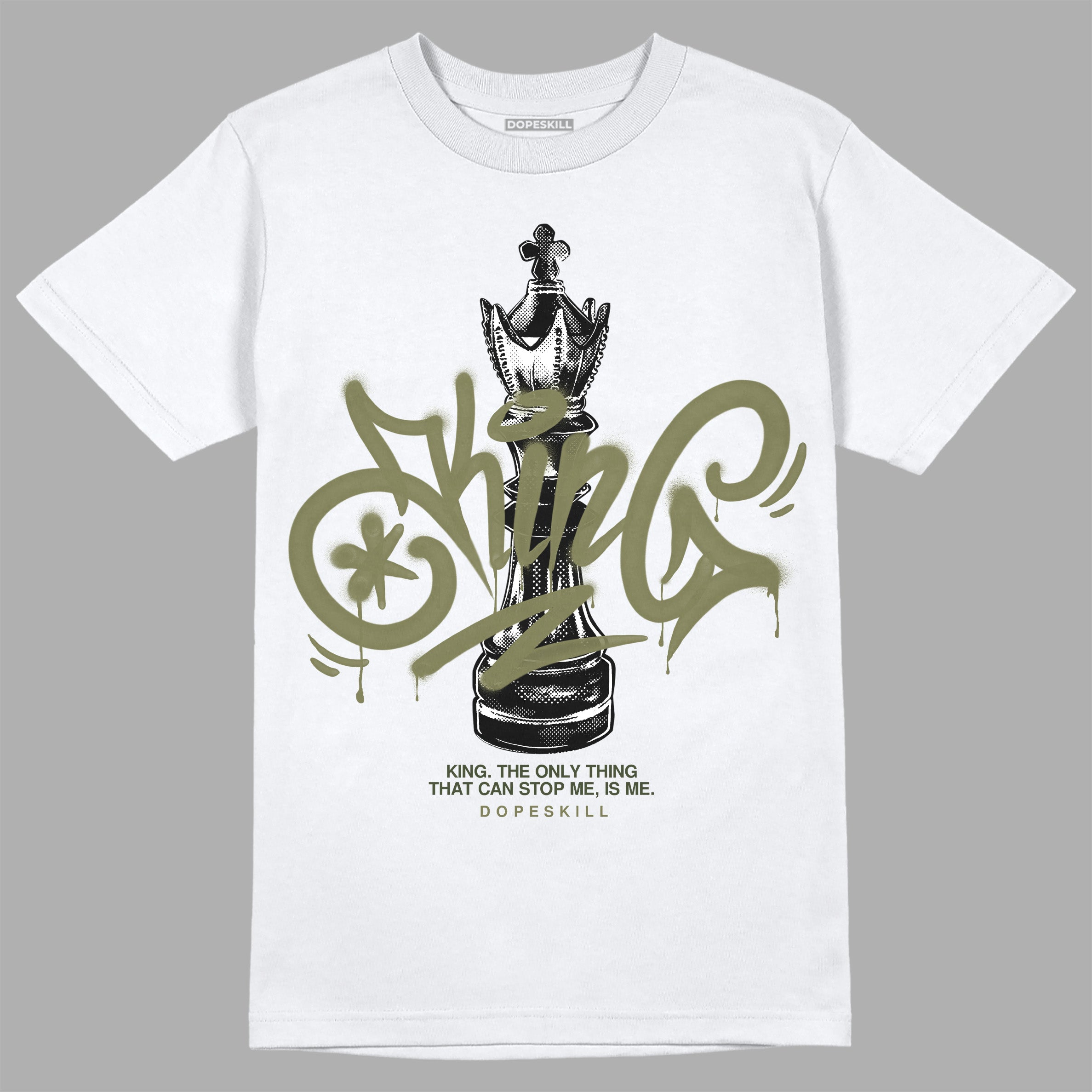 Craft Olive 4s superstreetwear T-Shirt King Chess Graphic