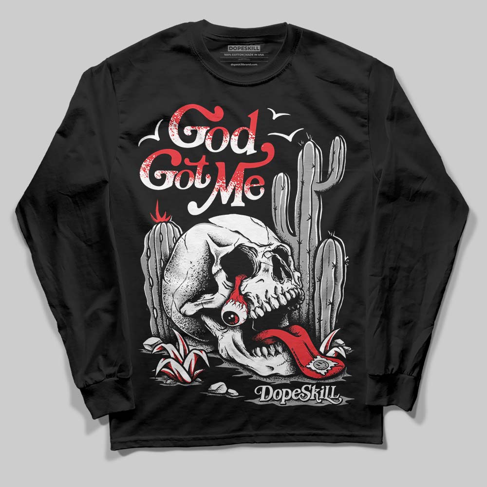 Dunk Panda White Black superstreetwear Long Sleeve T-Shirt God Got Me Graphic