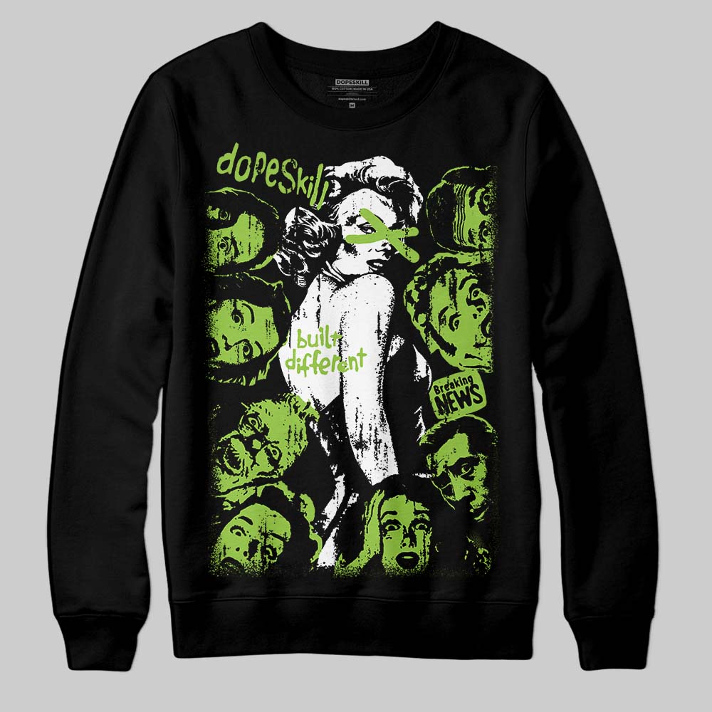 Neon Green Collection superstreetwear Sweatshirt Built Different Graphic