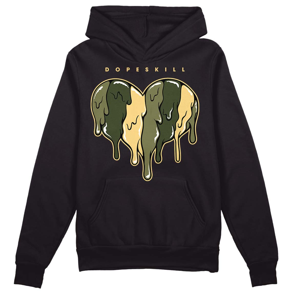 Craft Olive 4s superstreetwear Hoodie Sweatshirt Slime Drip Heart Graphic