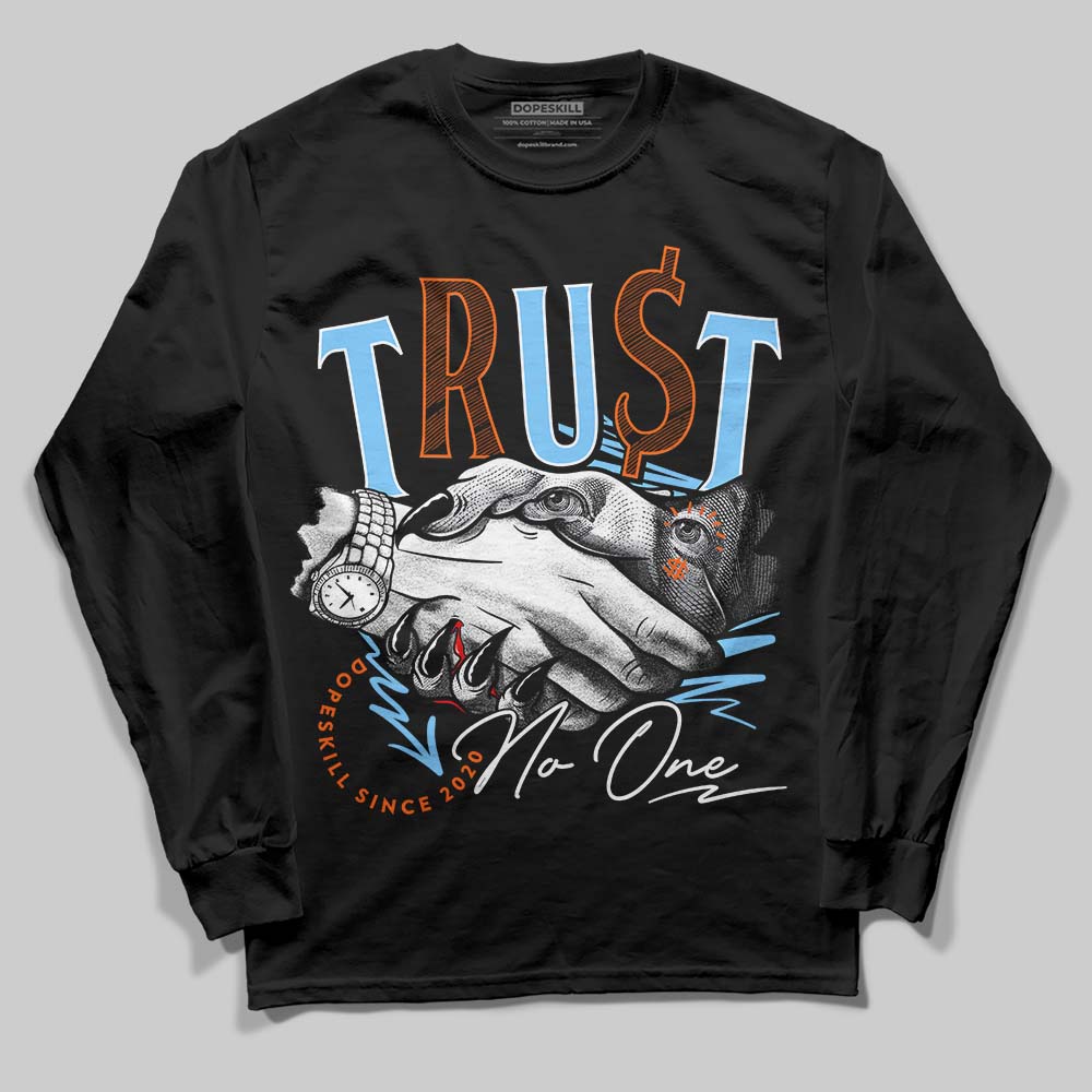 Dunk Low Futura University Blue superstreetwear Long Sleeve T-Shirt Trust No One Graphic