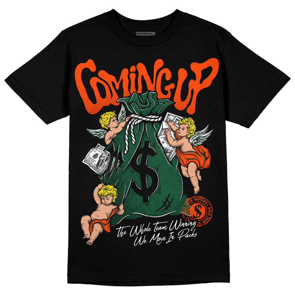Dunk Team Dark Green Orange superstreetwear T-Shirt Money Bag Coming Up Graphic