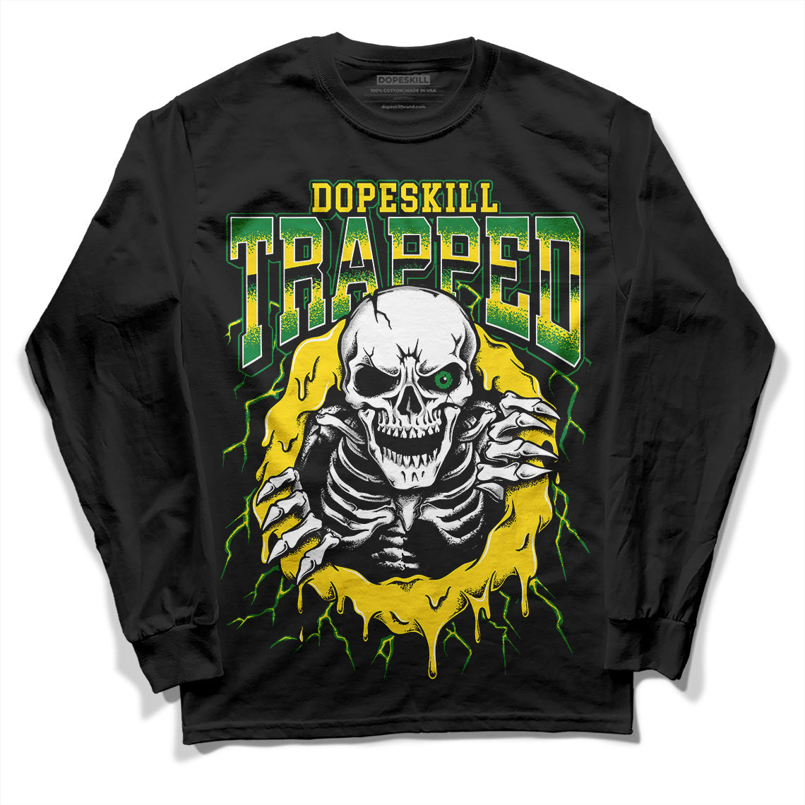 Dunk Low Reverse Brazil superstreetwear Long Sleeve T-Shirt Trapped Halloween Graphic