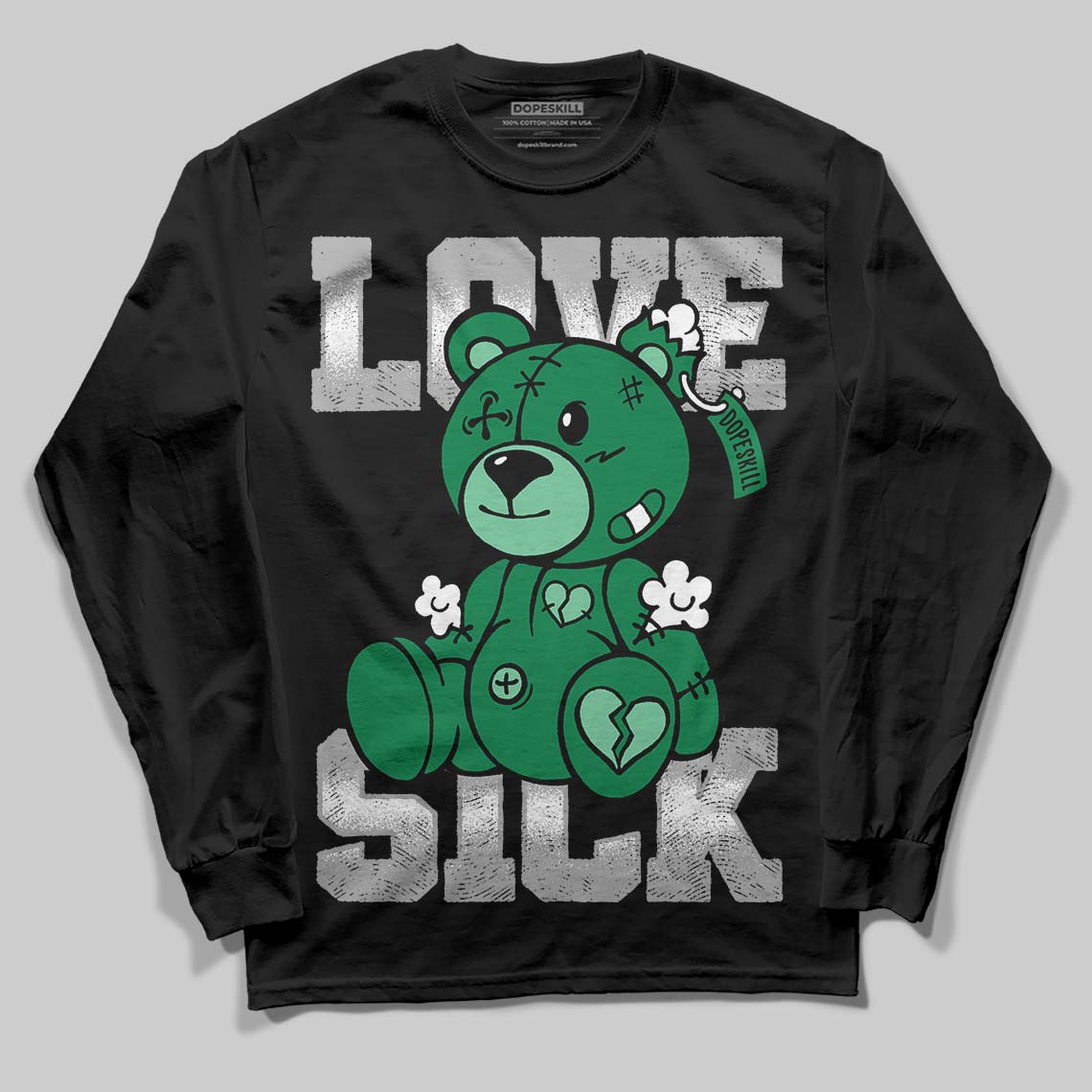 Green Collection superstreetwear Long Sleeve T-Shirt Love Sick Graphic