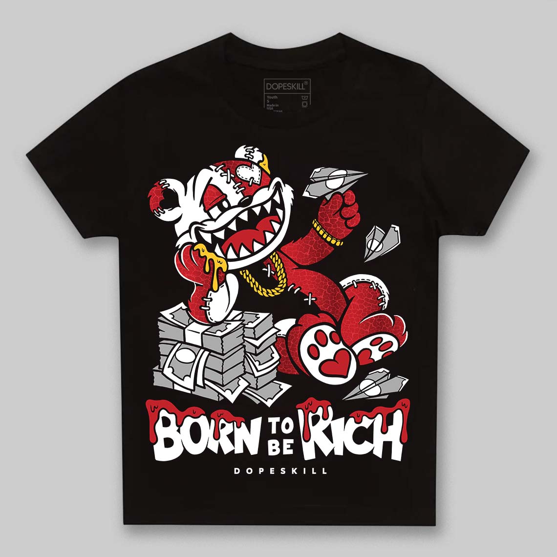 Ruby 1s superstreetwear Toddler Kids T-shirt Born To Be Rich Graphic