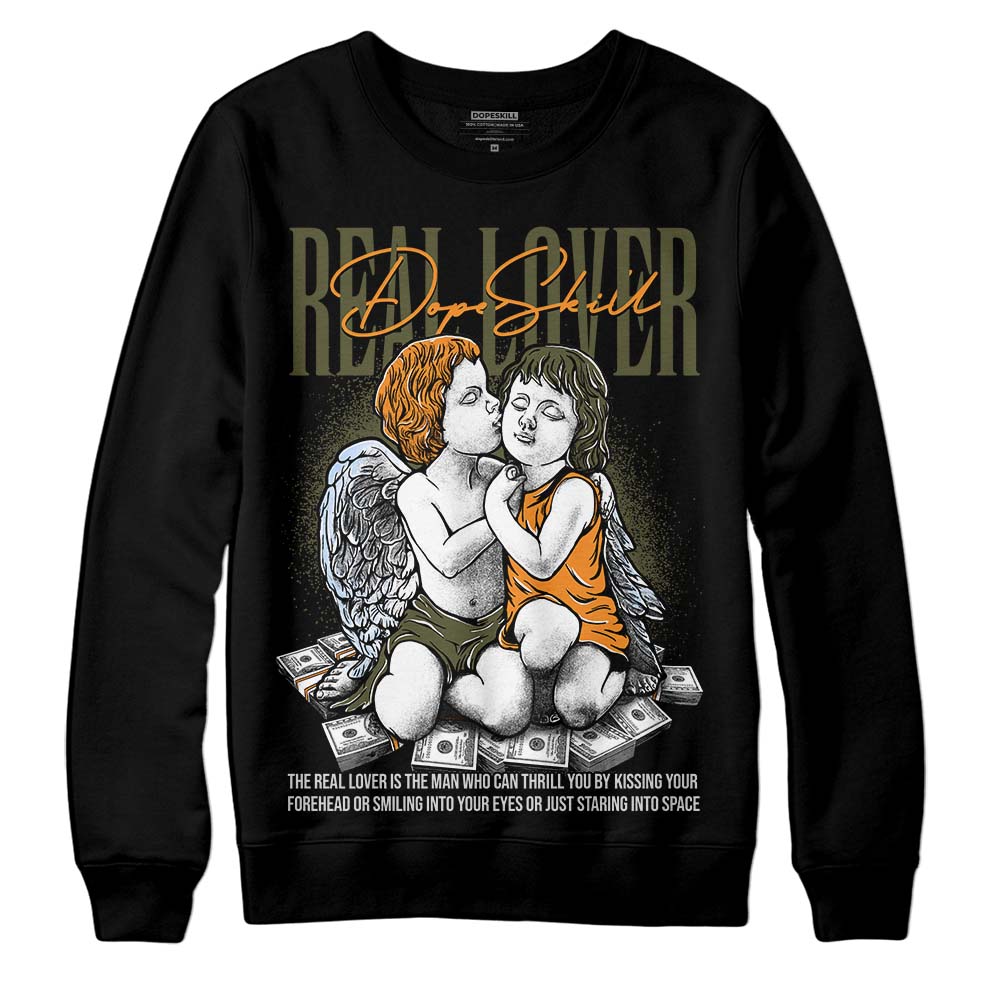Olive 5s superstreetwear Sweatshirt Real Lover Graphic