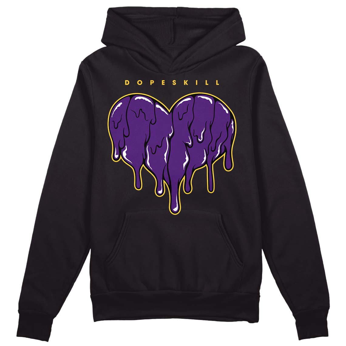 Field Purple 12s superstreetwear Hoodie Sweatshirt Slime Drip Heart Graphic
