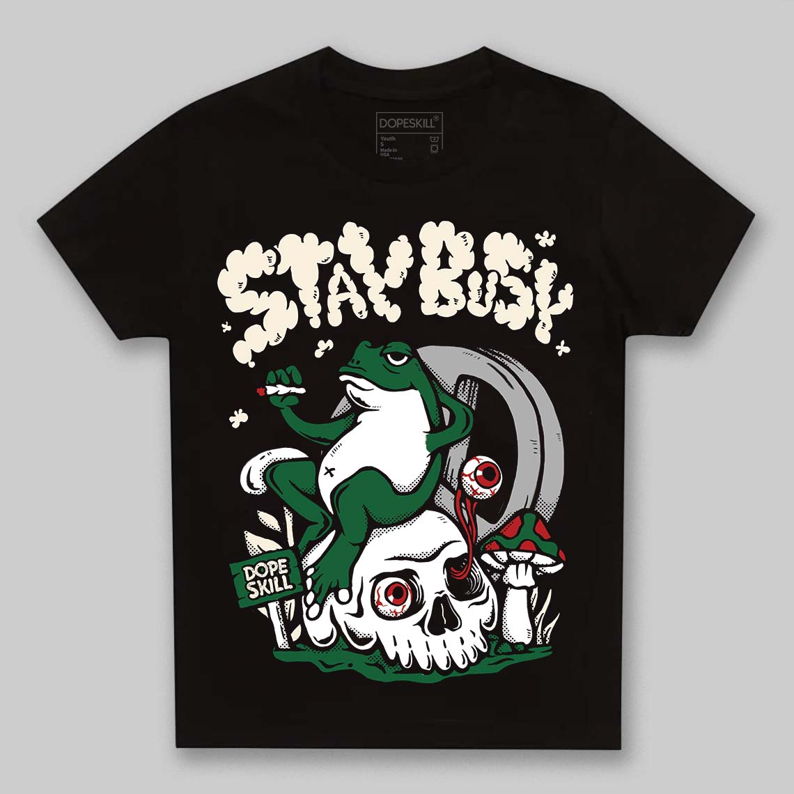 Pine Green 13s superstreetwear Toddler Kids T-shirt Stay Busy Graphic
