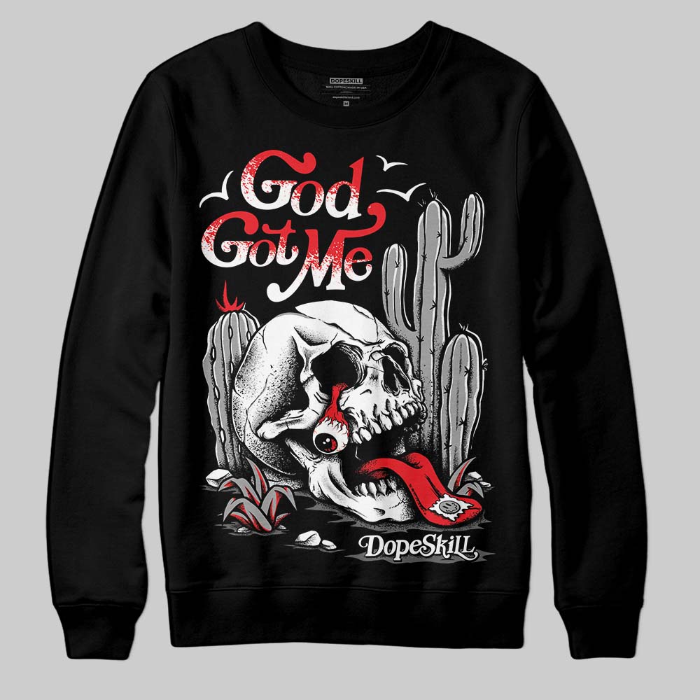 Grey Collection superstreetwear Sweatshirt God Got Me Graphic