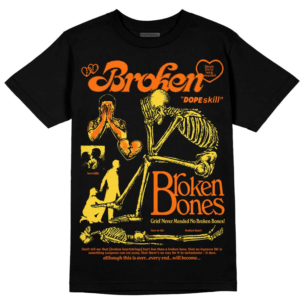 Black Tour Yellow AJ 4 Thunder superstreetwear Unisex T-Shirt Broken Bones Graphic