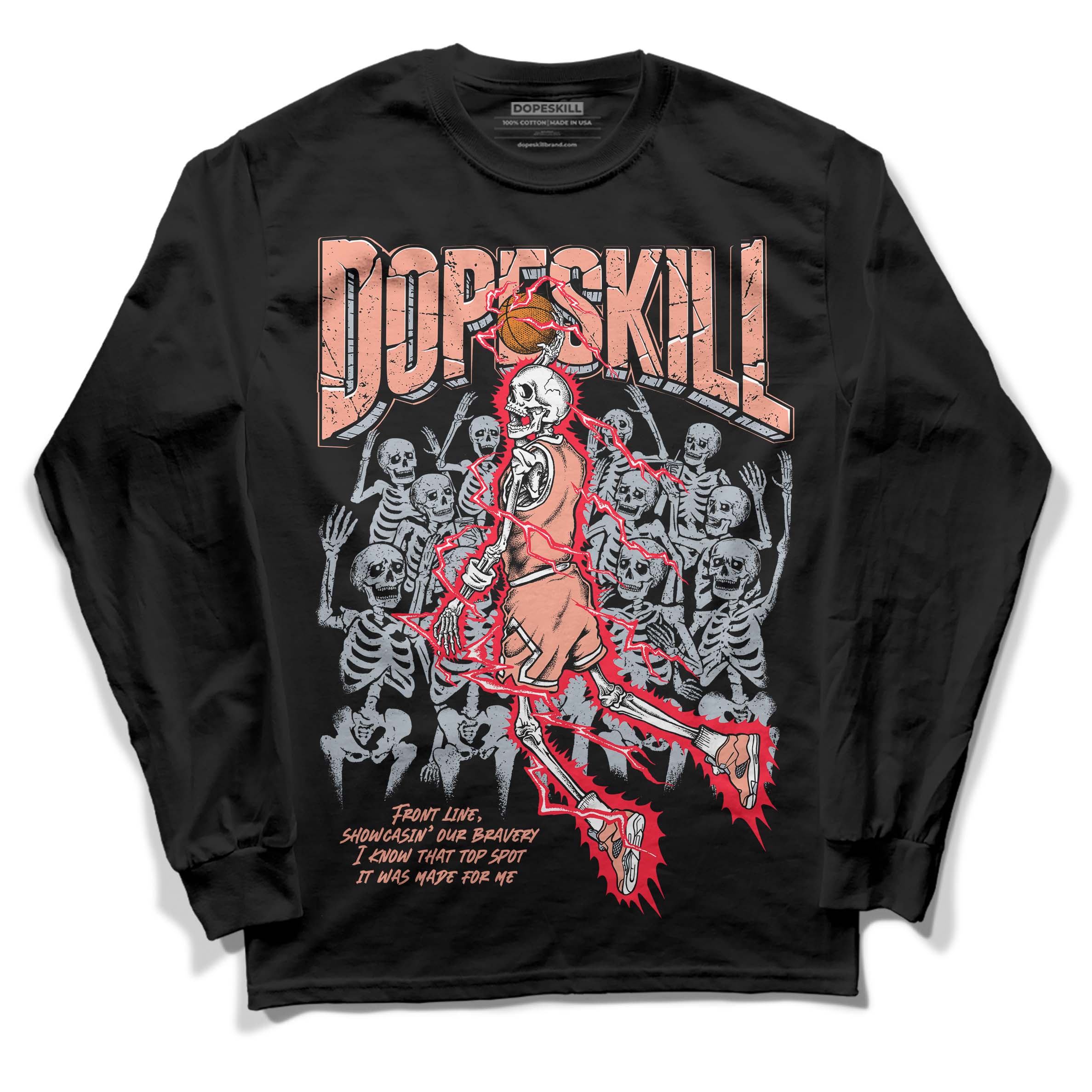 Crimson Bliss 5s superstreetwear Long Sleeve T-Shirt Thunder Dunk Graphic