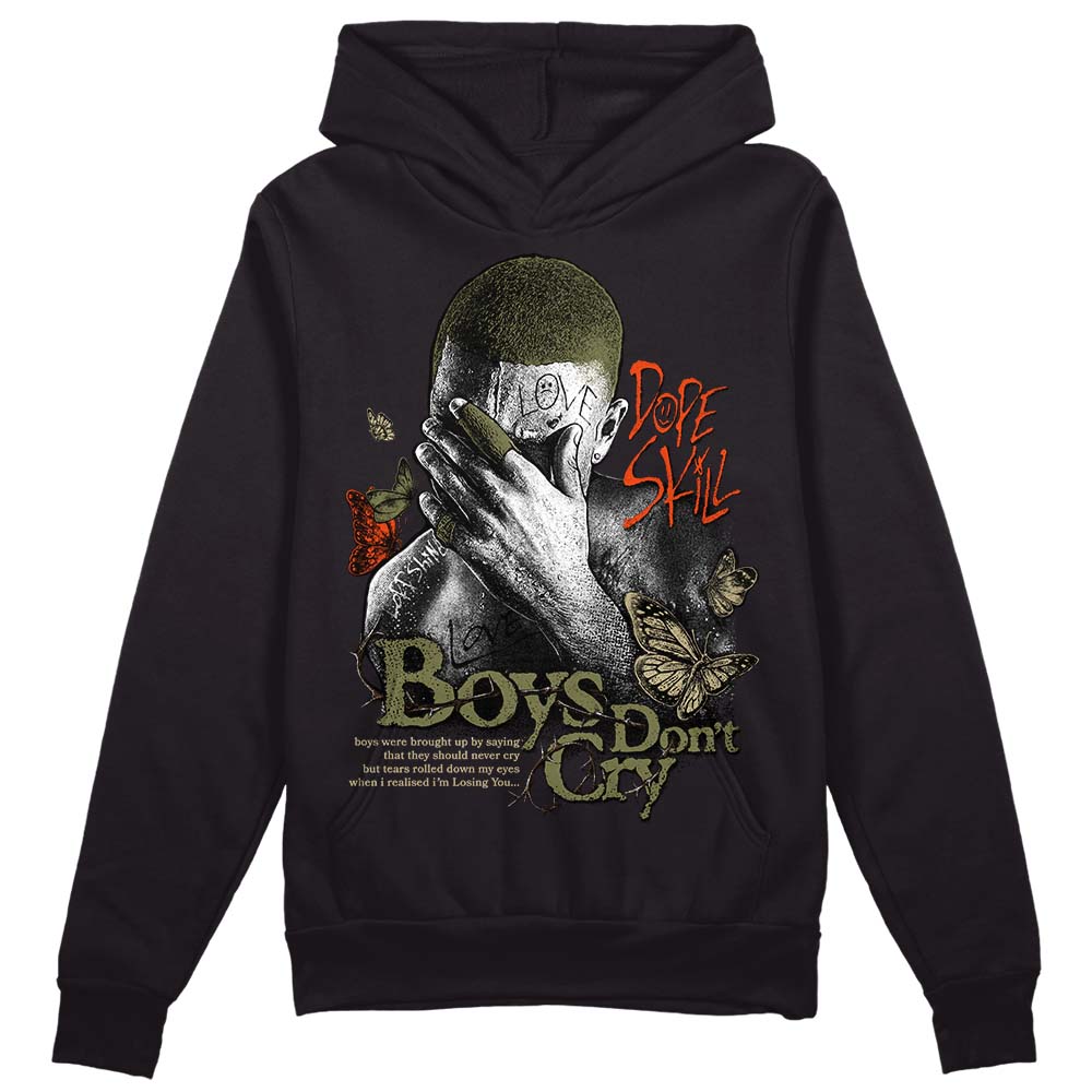 Olive Collection superstreetwear Hoodie Sweatshirt Boys Don't Cry Graphic
