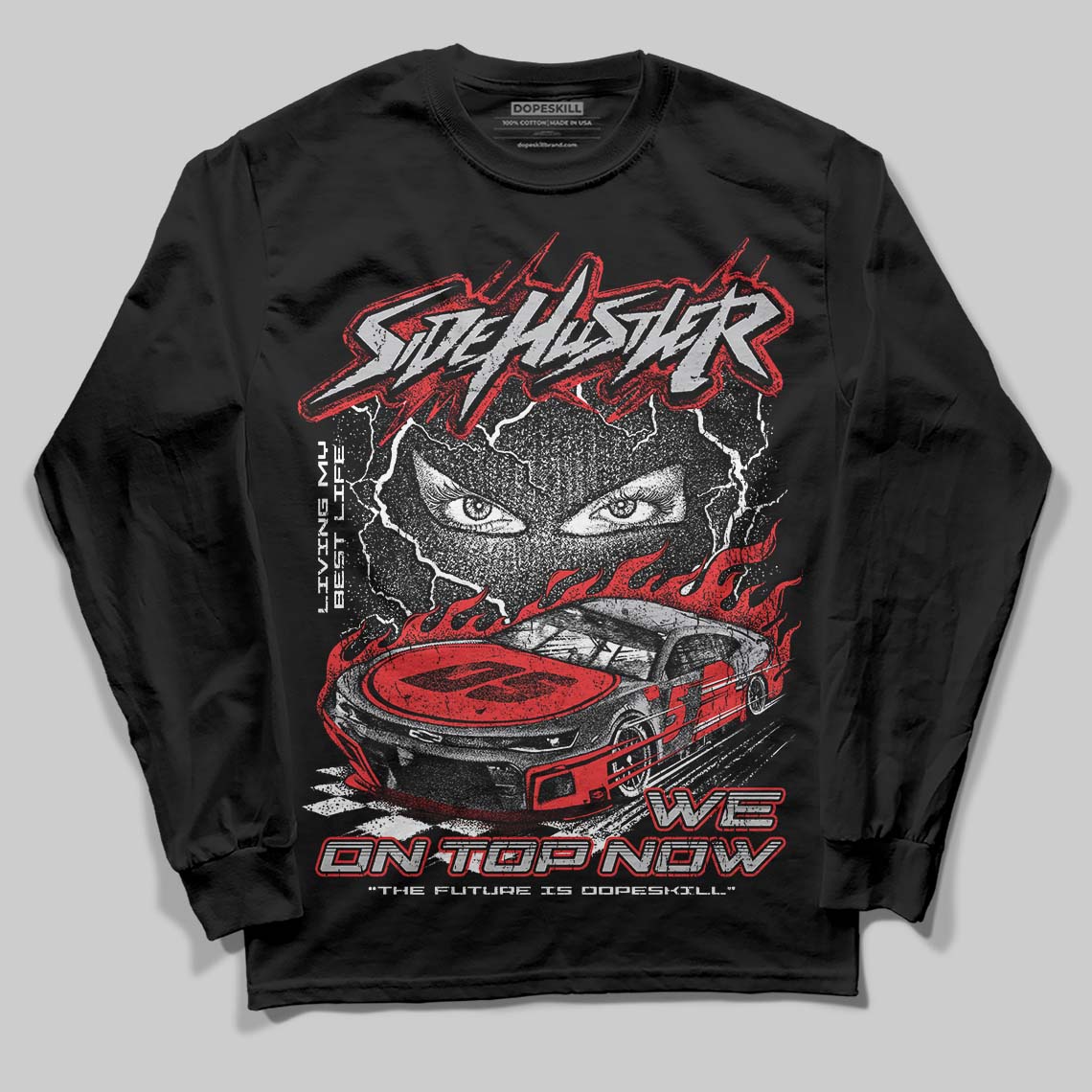 Grey Collection superstreetwear Long Sleeve T-Shirt New Side Hustler Graphic