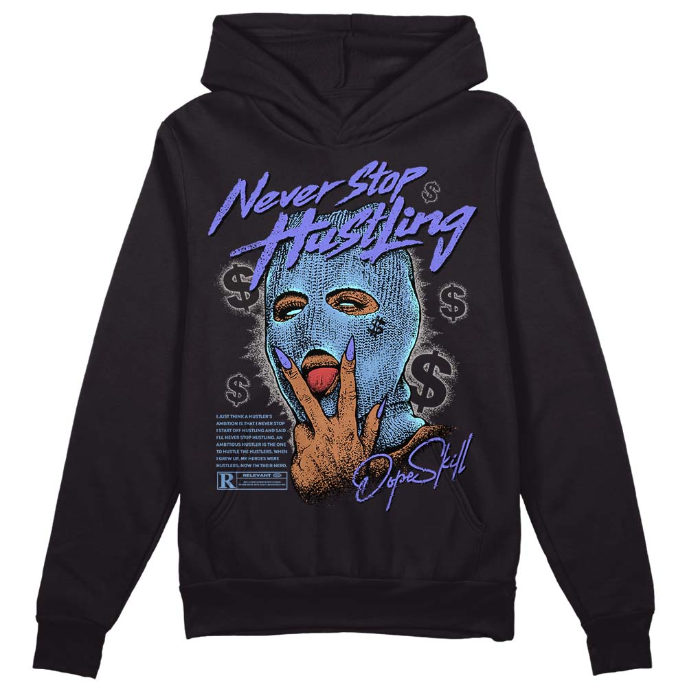 University Blue Collection superstreetwear Hoodie Sweatshirt Never Stop Hustling Graphic