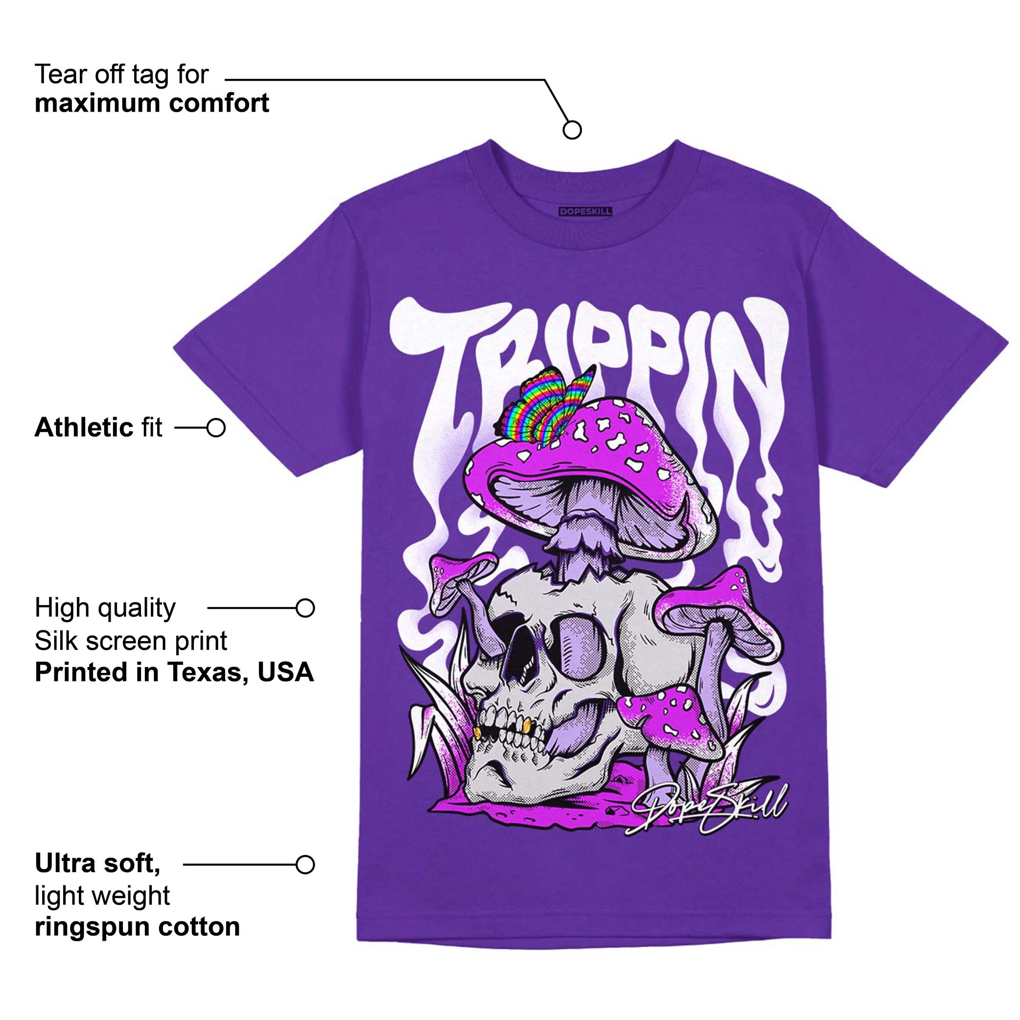 Court Purple 13s superstreetwear Purple T-shirt Trippin Graphic