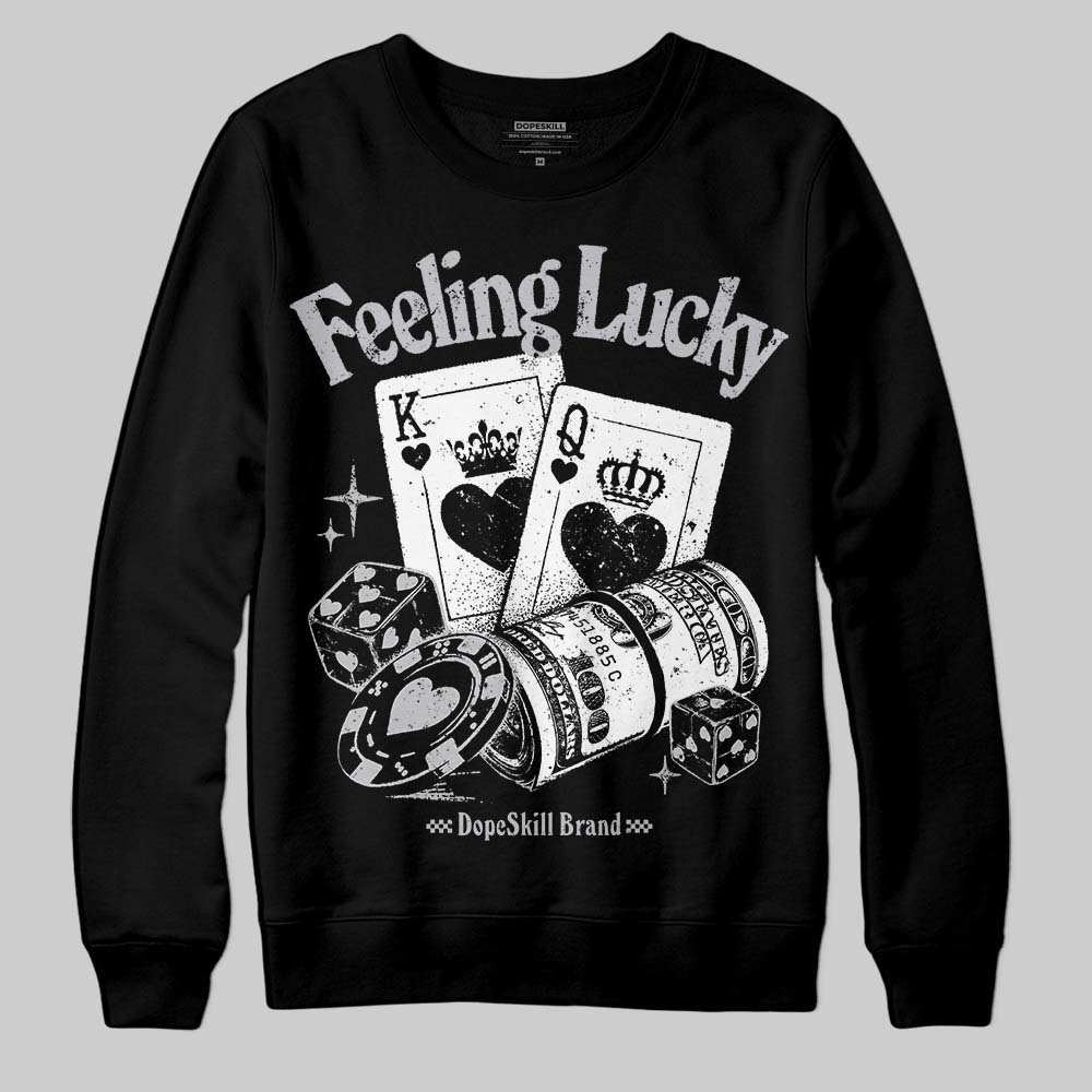 Grey Collection superstreetwear Sweatshirt Feeling Lucky Graphic