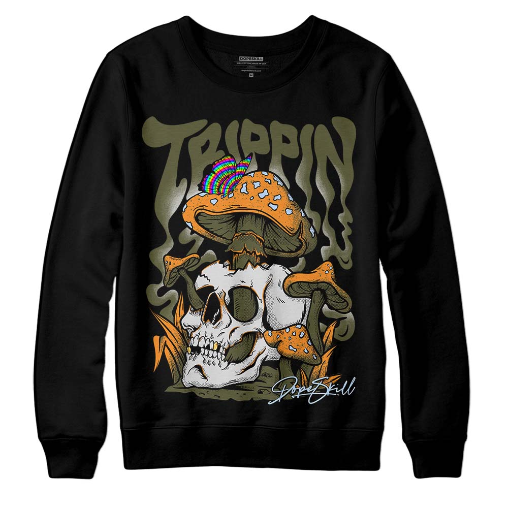 Olive 5s superstreetwear Sweatshirt Trippin Graphic
