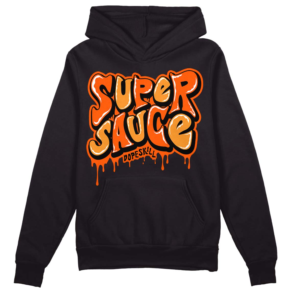 Brilliant Orange 12s superstreetwear Hoodie Sweatshirt Super Sauce Graphic