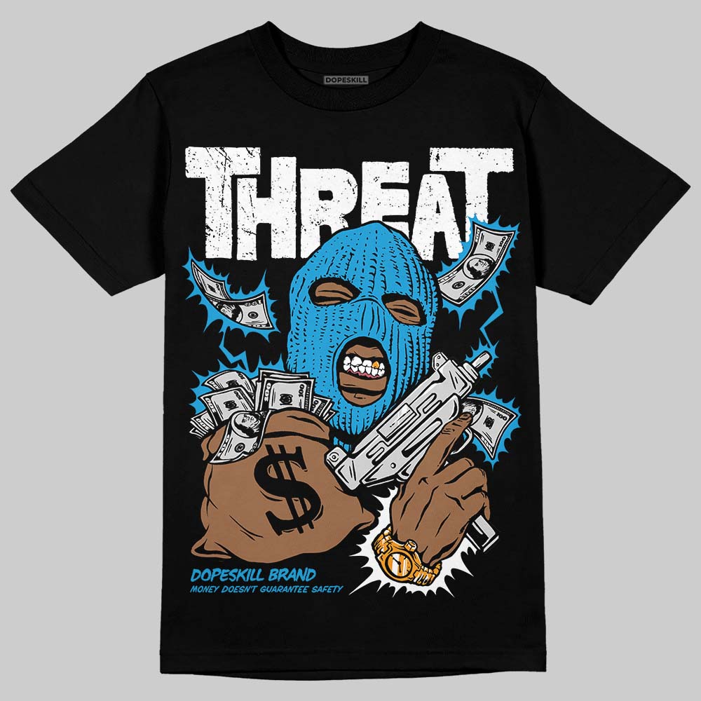 Military Blue 4s superstreetwear T-Shirt Under Threat Graphic