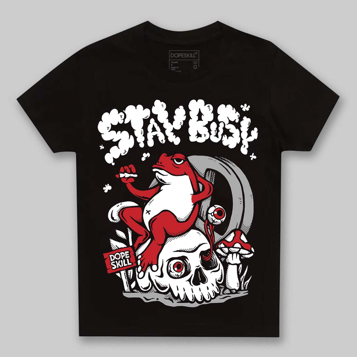 Bred 11s superstreetwear Toddler Kids T-shirt Stay Busy Graphic