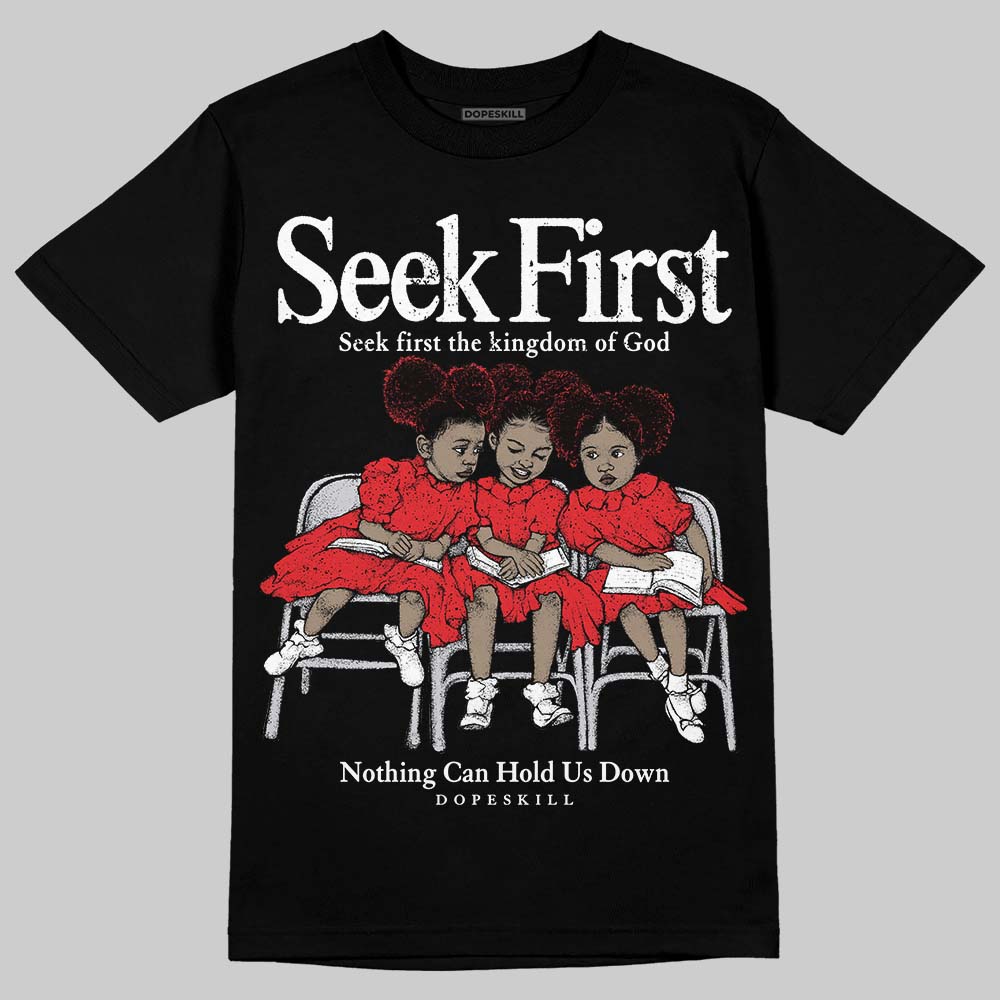 Red Cement 4S superstreetwear T-Shirt New Seek First Graphic