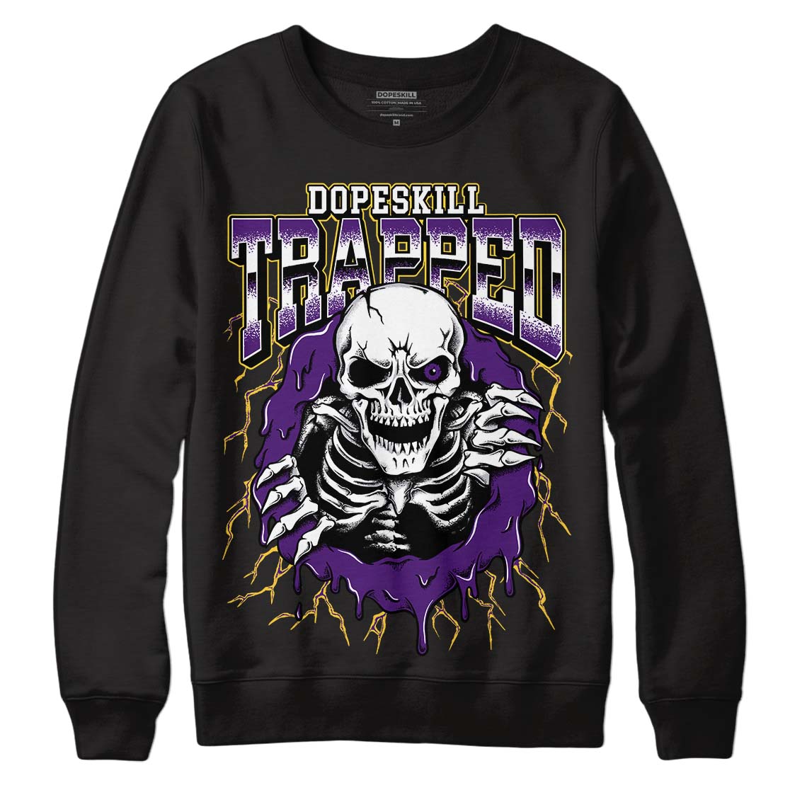 Field Purple 12s superstreetwear Sweatshirt Trapped Halloween Graphic