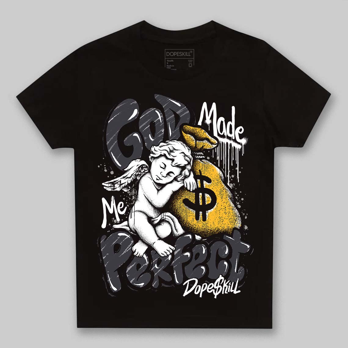 Black Cat 3s superstreetwear Toddler Kids T-shirt God Made Me Perfect Graphic