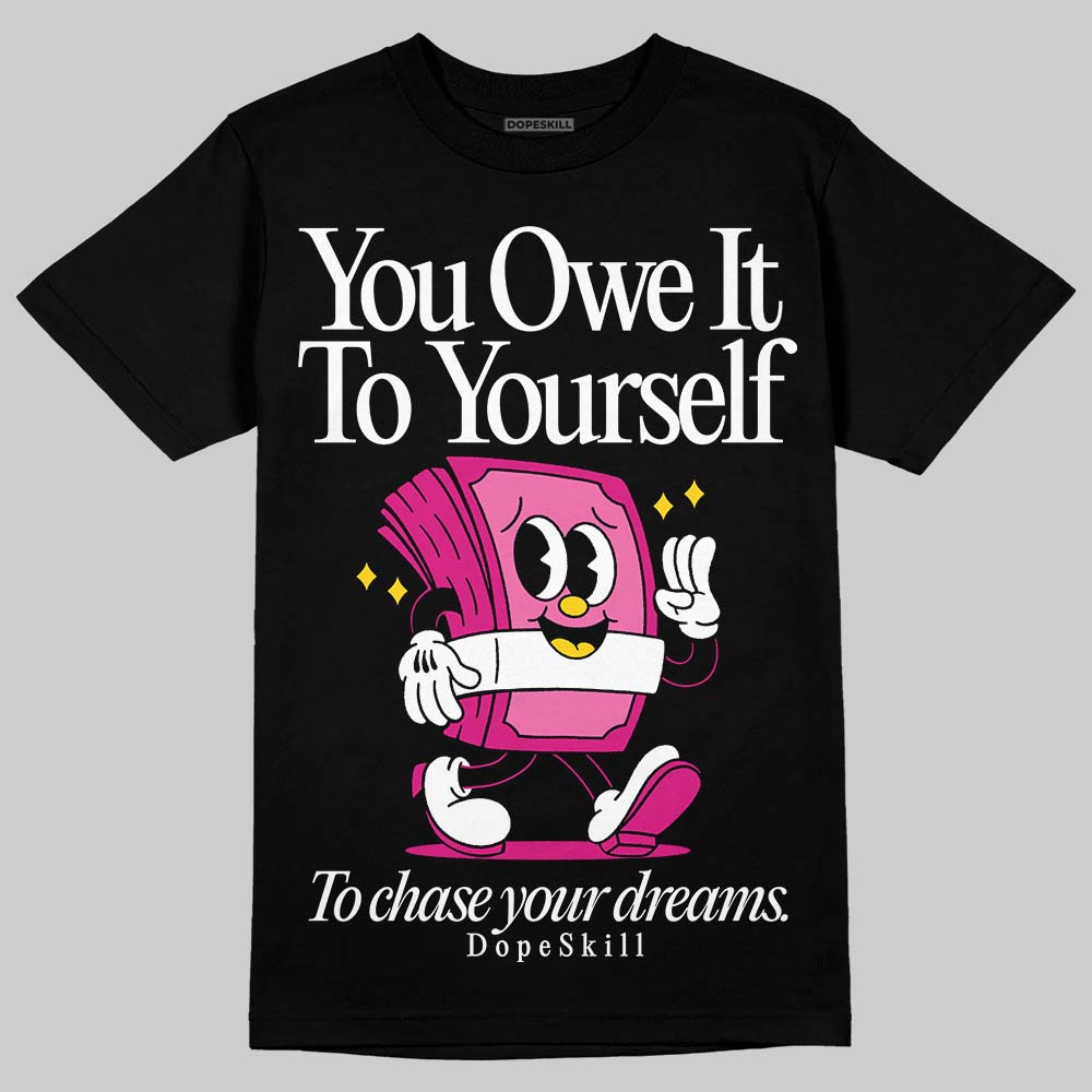 Rick RO Pink Leather Sneakers superstreetwear T-Shirt Owe It To Yourself Graphic