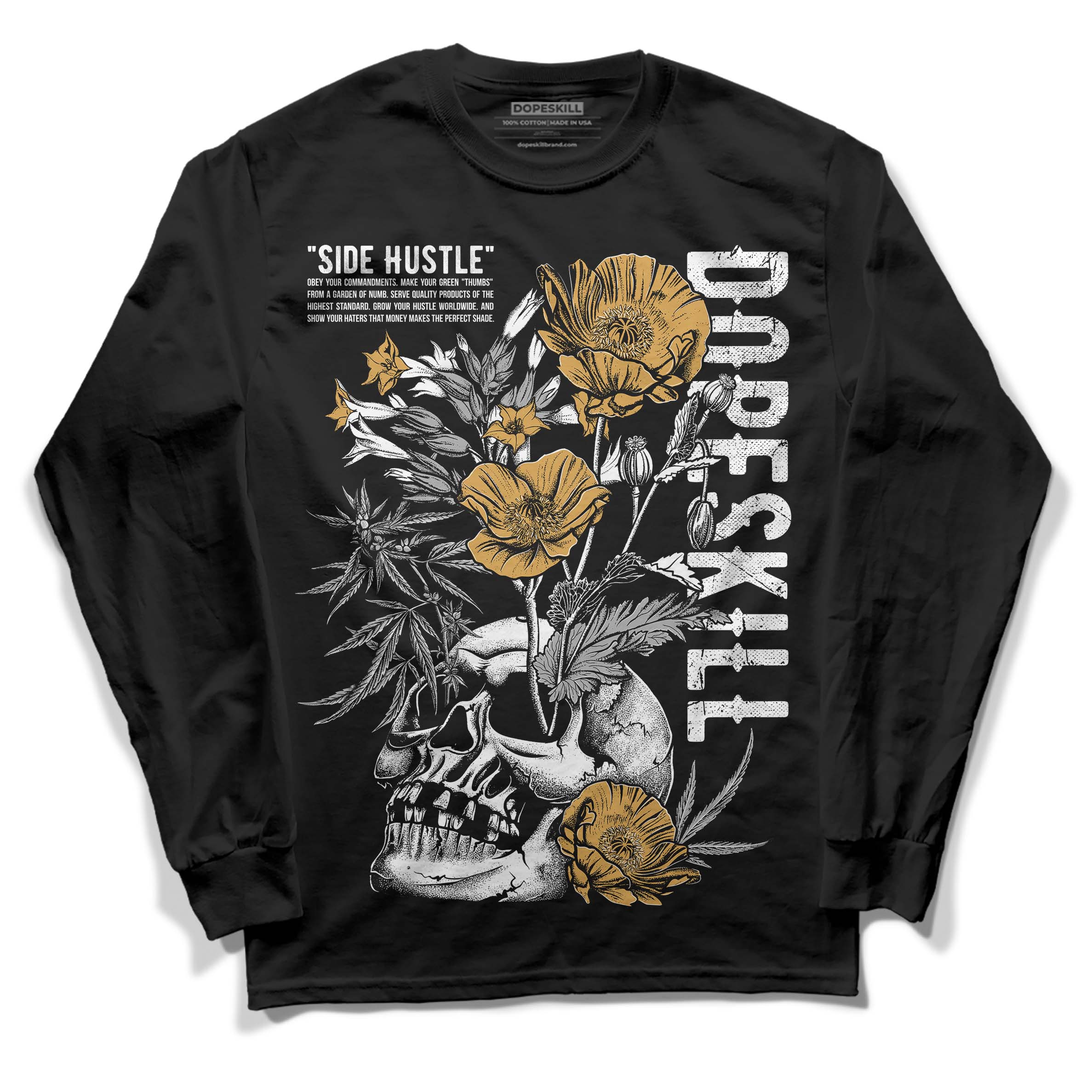 Gratitude 11s superstreetwear Long Sleeve T-Shirt Side Hustle Graphic