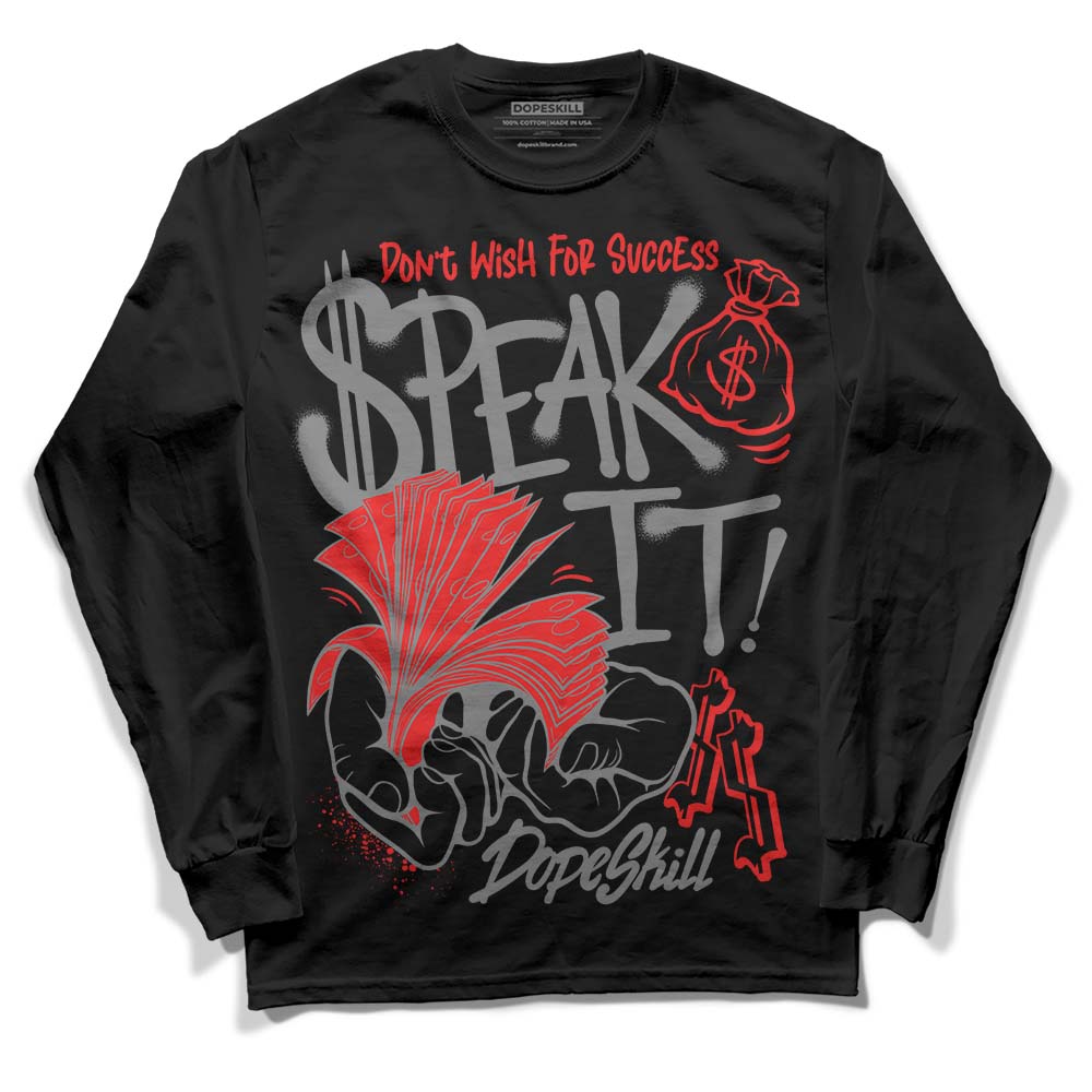 Grey Collection superstreetwear Long Sleeve T-Shirt Speak It Graphic