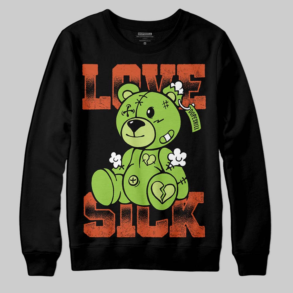 Neon Green Collection superstreetwear Sweatshirt Love Sick Graphic