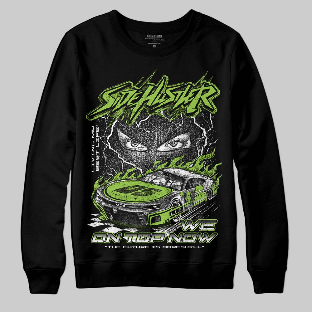 Neon Green Collection superstreetwear Sweatshirt New Side Hustler Graphic