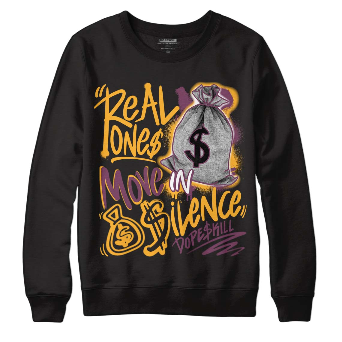 Brotherhood 1s High OG superstreetwear Sweatshirt Real Ones Move In Silence Graphic