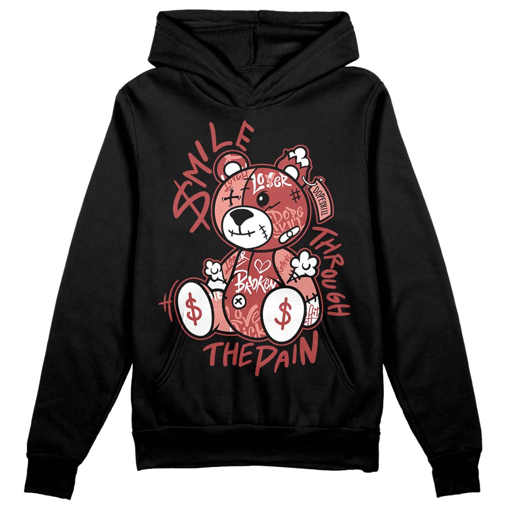 Dune Red 13s superstreetwear Hoodie Sweatshirt Smile Through The Pain Graphic