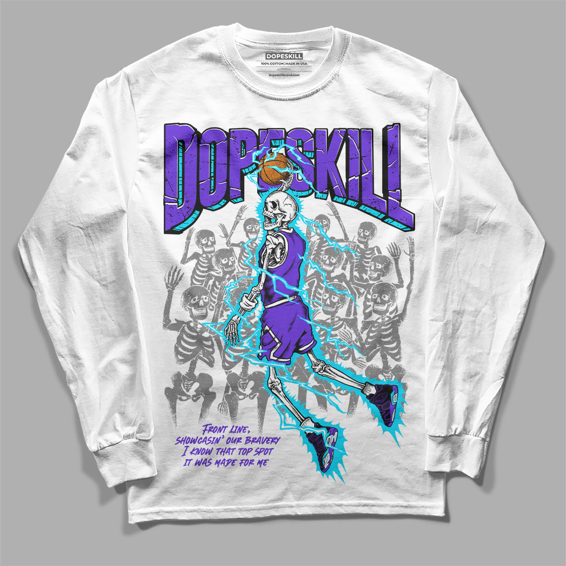 Aqua 6s superstreetwear Long Sleeve T-Shirt Thunder Dunk Graphic
