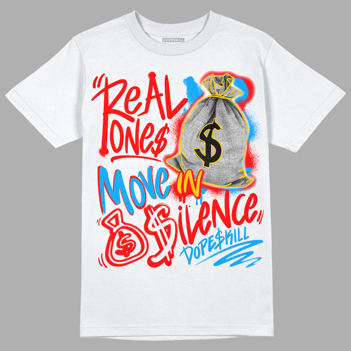 Fruity Pebbles Dunks superstreetwear T-Shirt Real Ones Move In Silence Graphic