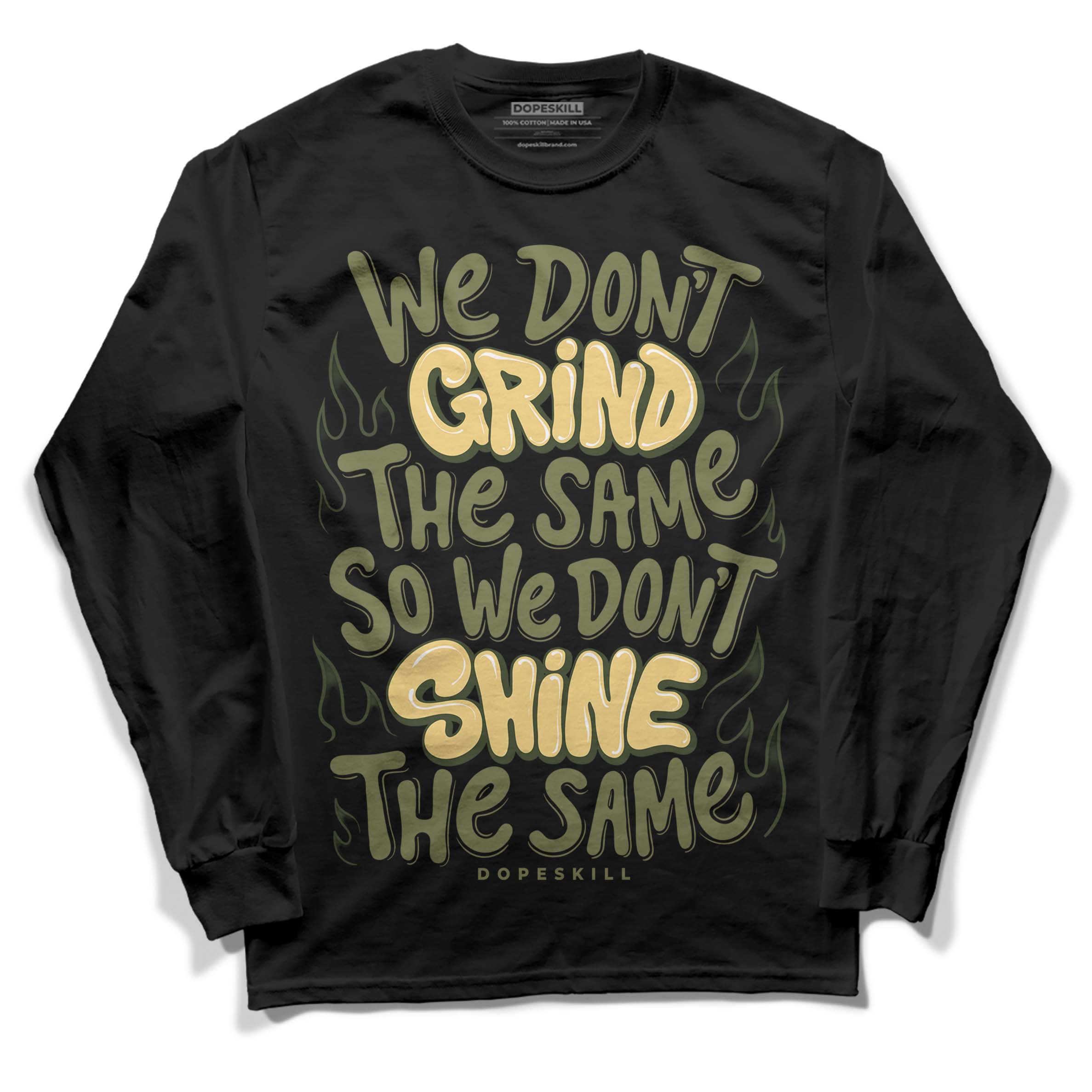 Craft Olive 4s superstreetwear Long Sleeve T-Shirt Grind Shine Graphic