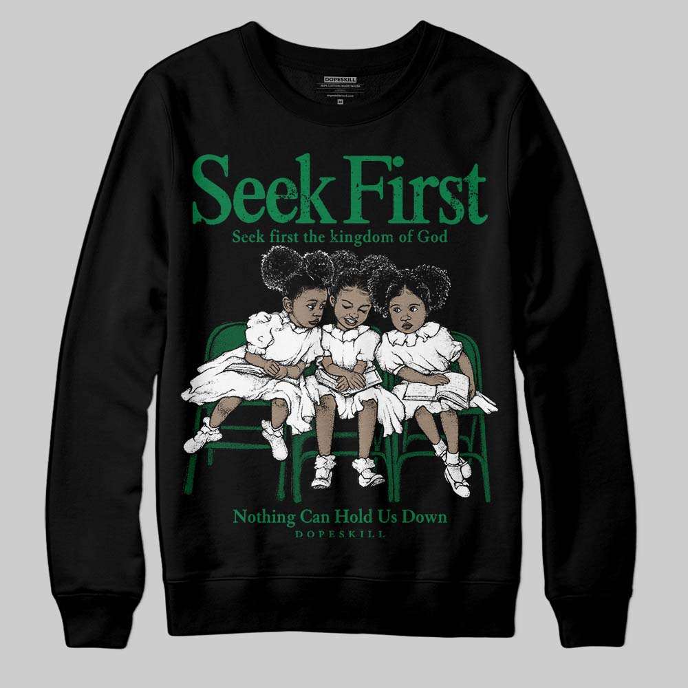 Green Collection superstreetwear Sweatshirt New Seek First Graphic