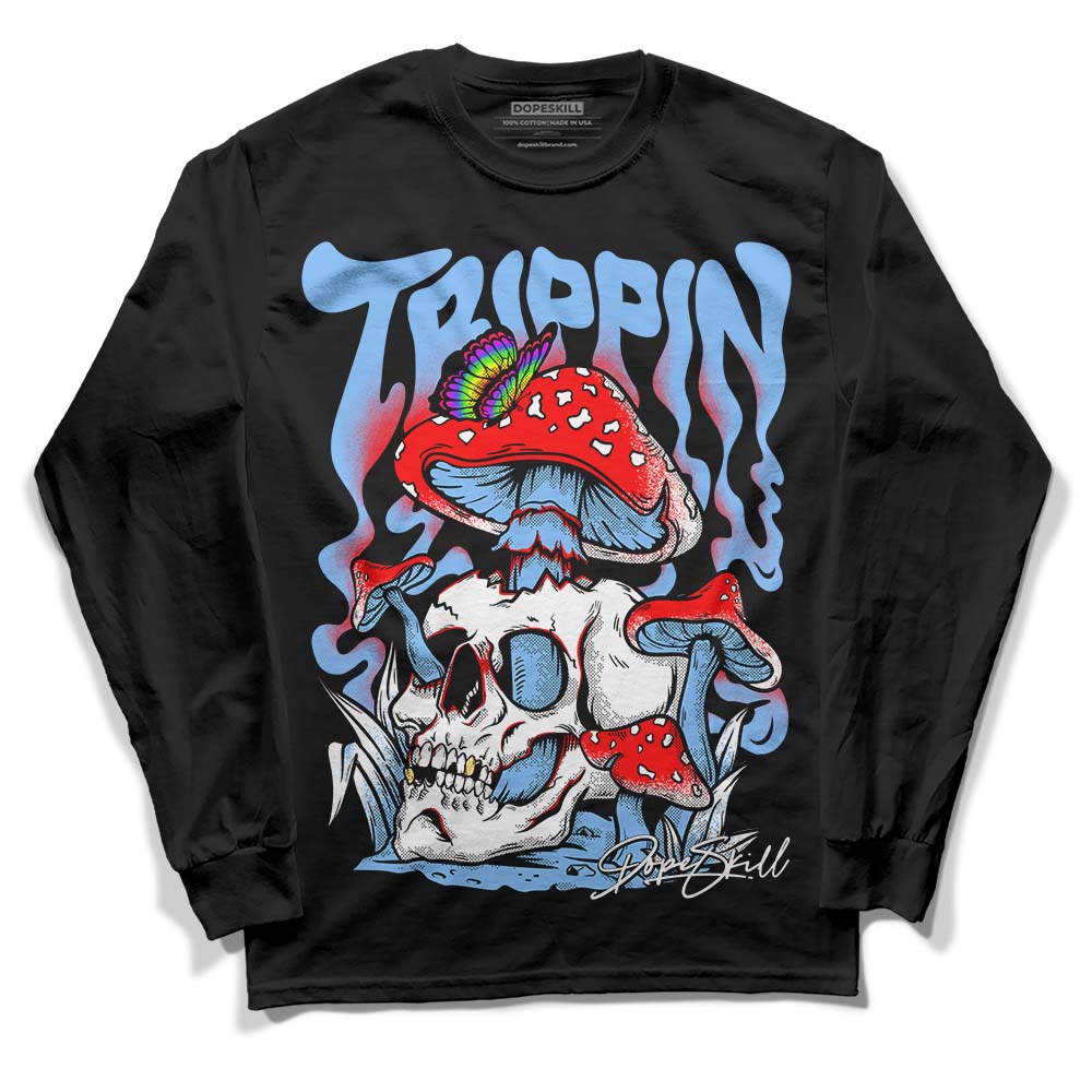 Powder Blue 9s superstreetwear Long Sleeve T-Shirt Trippin Graphic