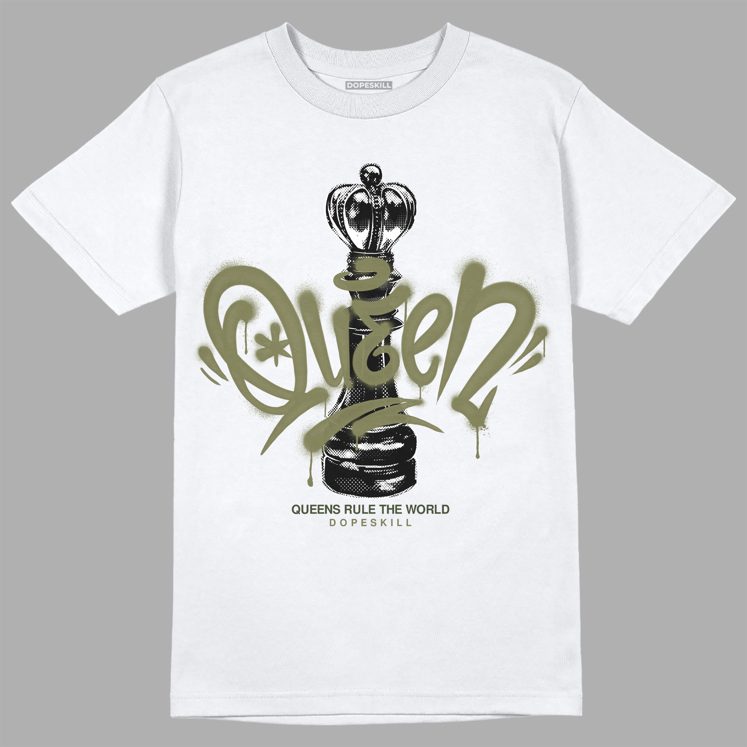Craft Olive 4s superstreetwear T-Shirt Queen Chess Graphic