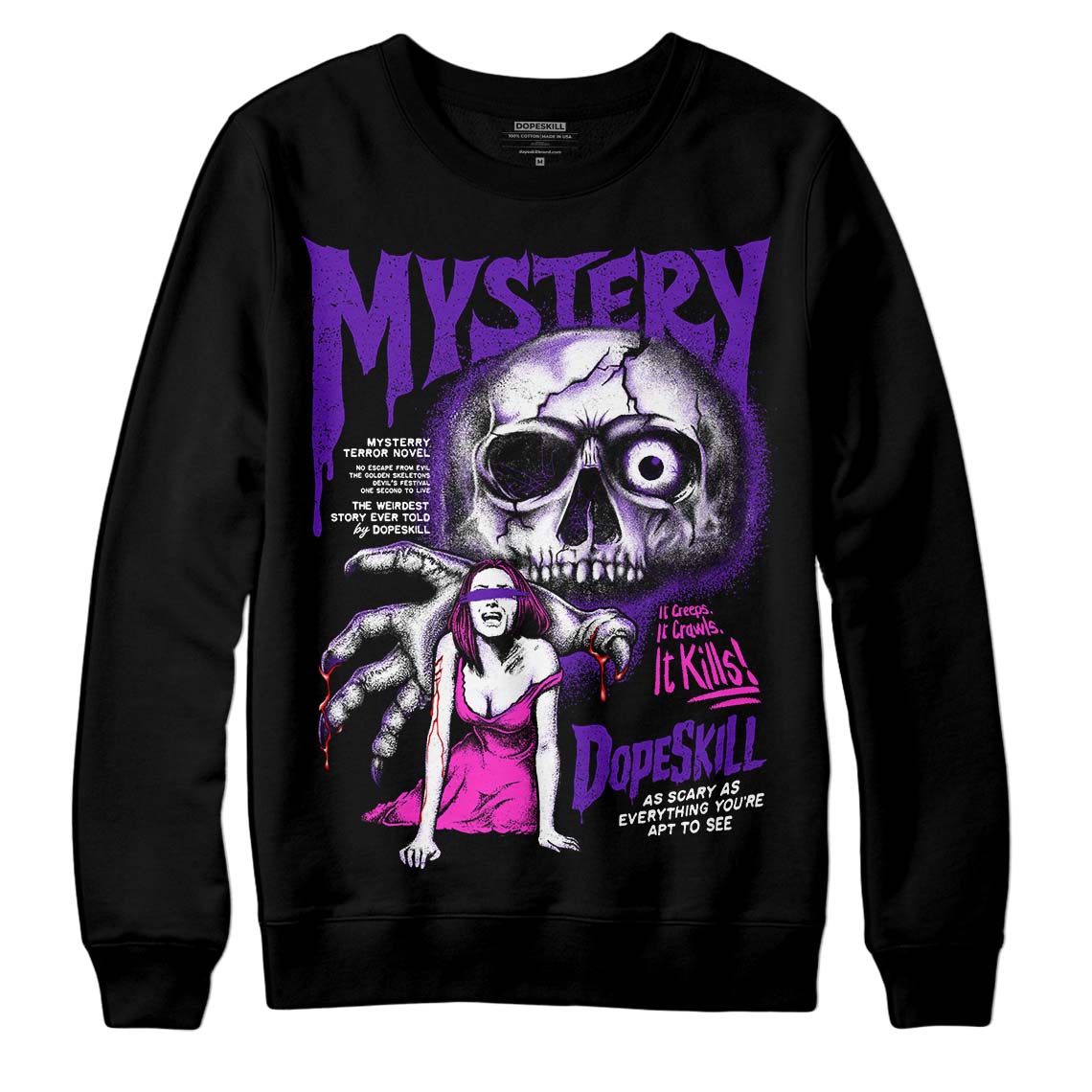 Court Purple 13s superstreetwear Sweatshirt Mystery Ghostly Grasp Graphic