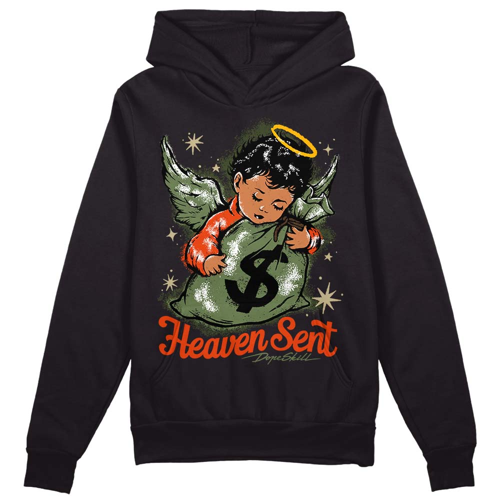 Olive Collection superstreetwear Hoodie Sweatshirt Heaven Sent Graphic