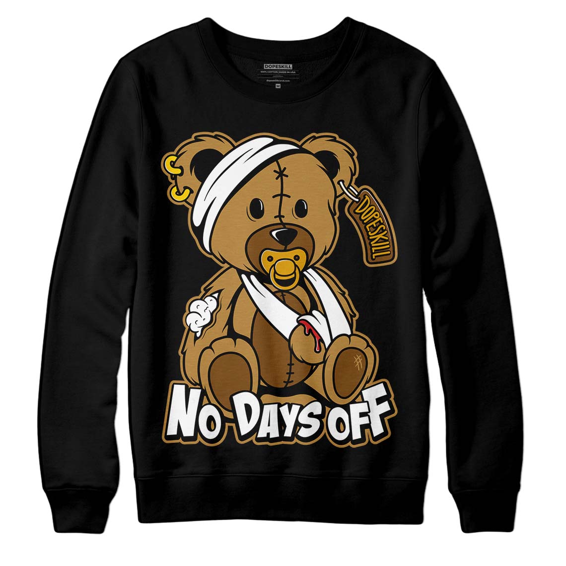 Wheat 13s superstreetwear Sweatshirt Hurt Bear Graphic