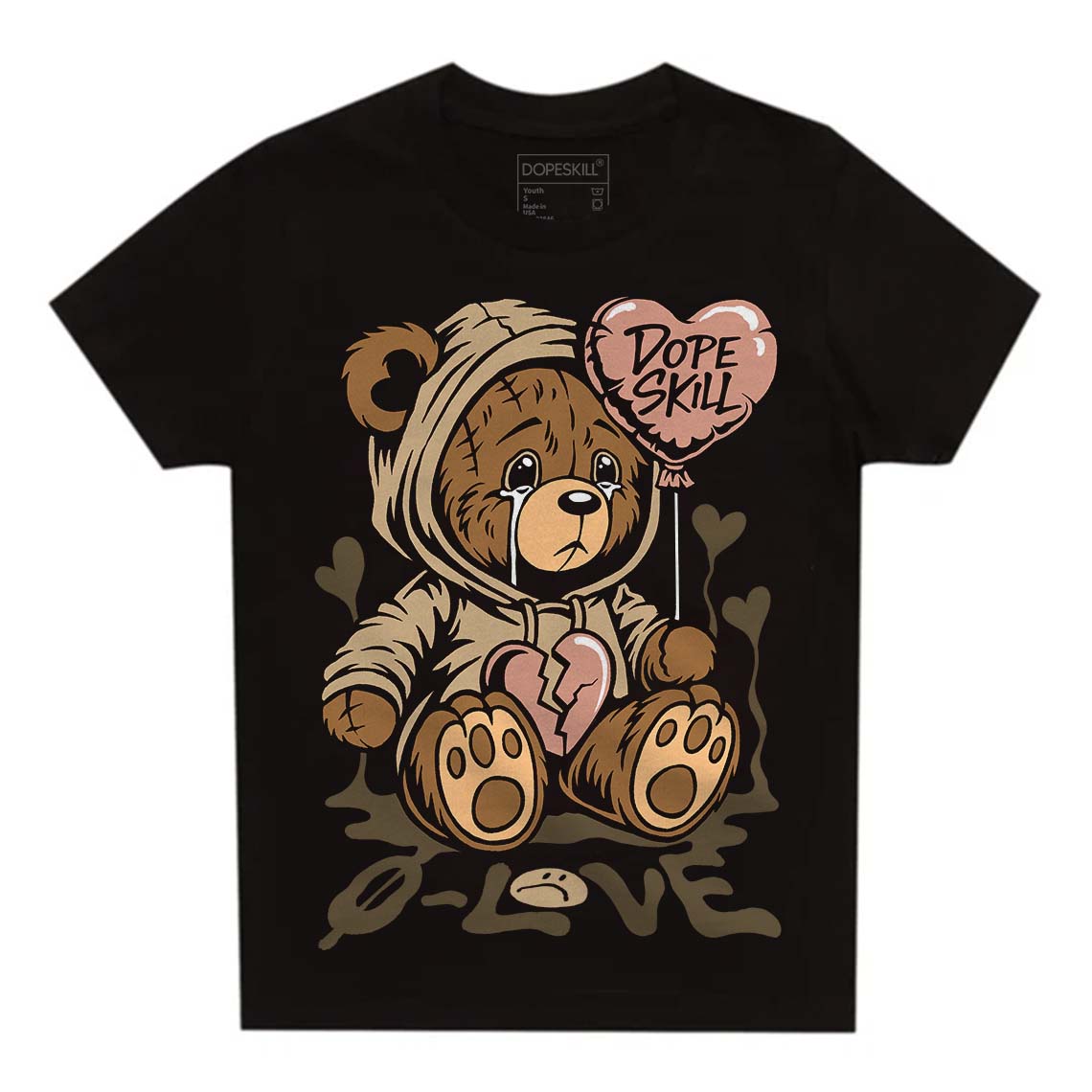 TAN Collection superstreetwear Toddler Kids T-shirt Broken Bear Graphic