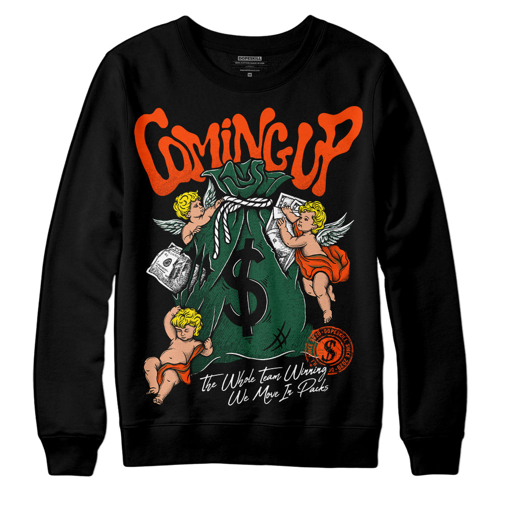 Dunk Team Dark Green Orange superstreetwear Sweatshirt Money Bag Coming Up Graphic