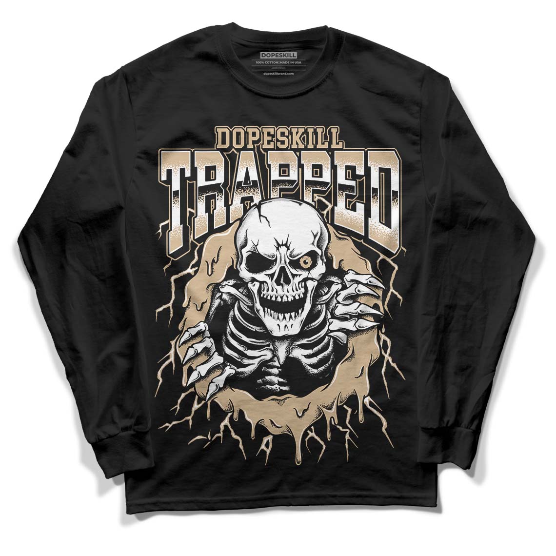 TAN Collection superstreetwear Long Sleeve T-Shirt Trapped Halloween Graphic