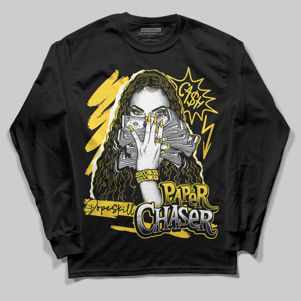 Black Tour Yellow AJ 4 Thunder superstreetwear Long Sleeve T-Shirt NPC Graphic