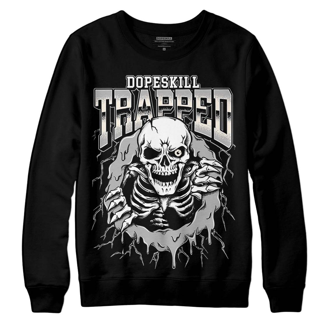 Off Noir 3s superstreetwear Sweatshirt Trapped Halloween Graphic