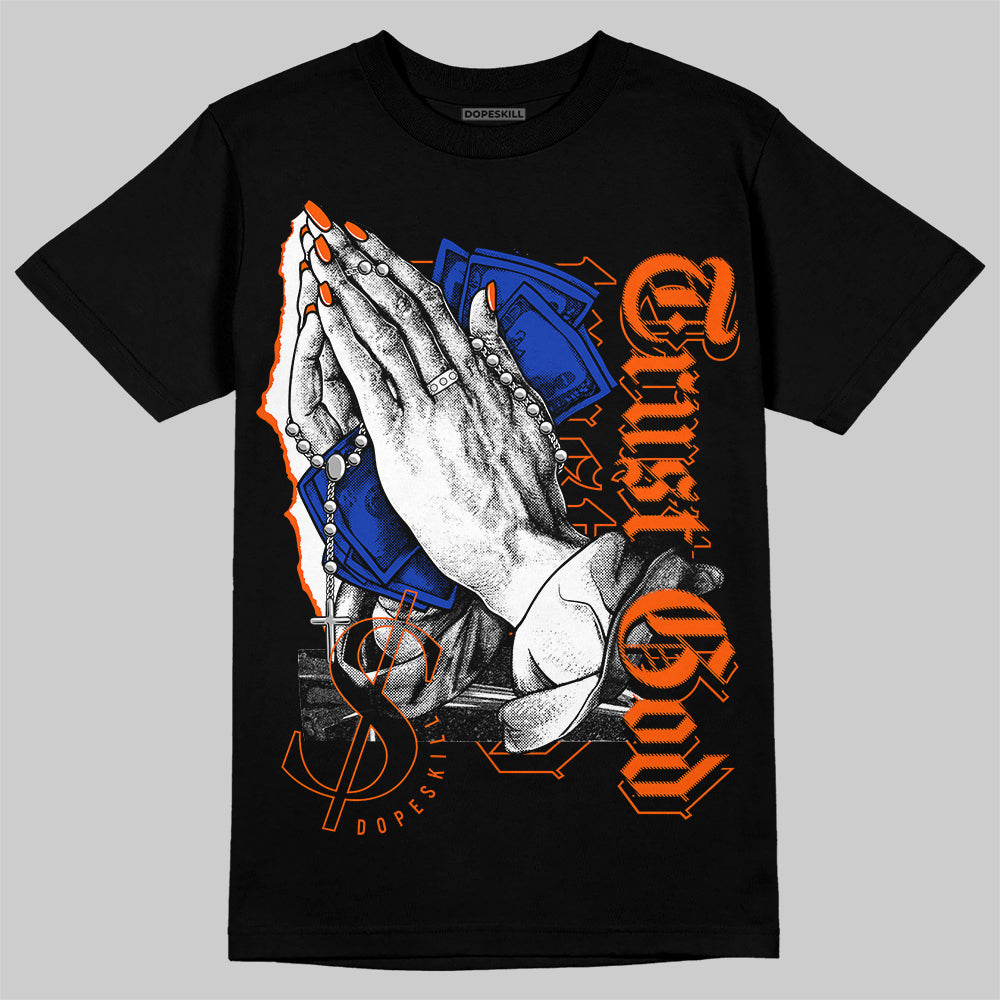 Dunk Low Futura Orange Blaze superstreetwear T-Shirt Trust God Graphic