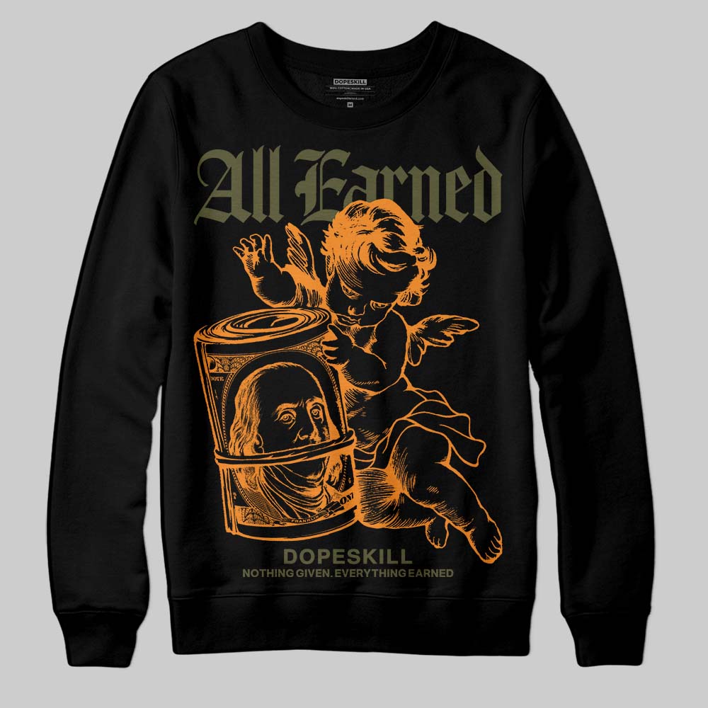Olive Collection superstreetwear Sweatshirt All Earned Graphic